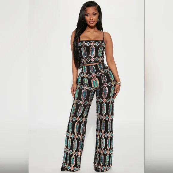 Sequin Two Piece Set NWT - Picture 1 of 5